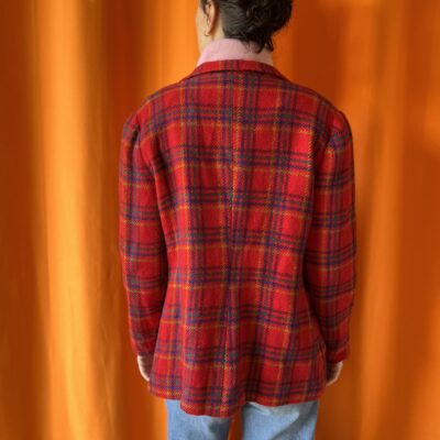 Veste tartan années 1980 taille 38 – Image 2