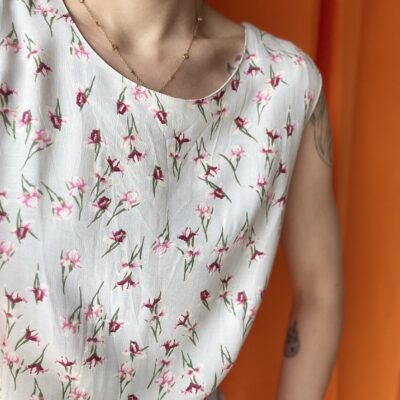 Robe à fleurs années 1990 taille 38 à 40 – Image 4