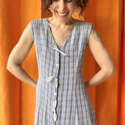 Robe à carreaux années 1990 taille 38 à 42 – Image 2
