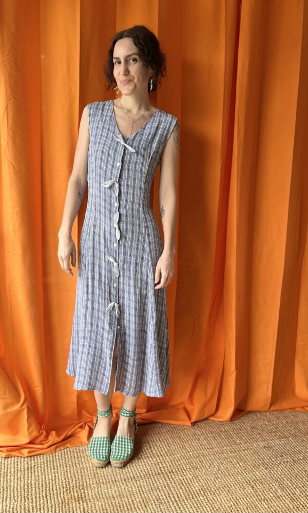 Robe à carreaux années 1990 taille 38 à 42
