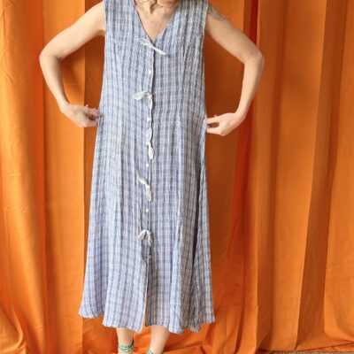 Robe à carreaux années 1990 taille 38 à 42 – Image 3