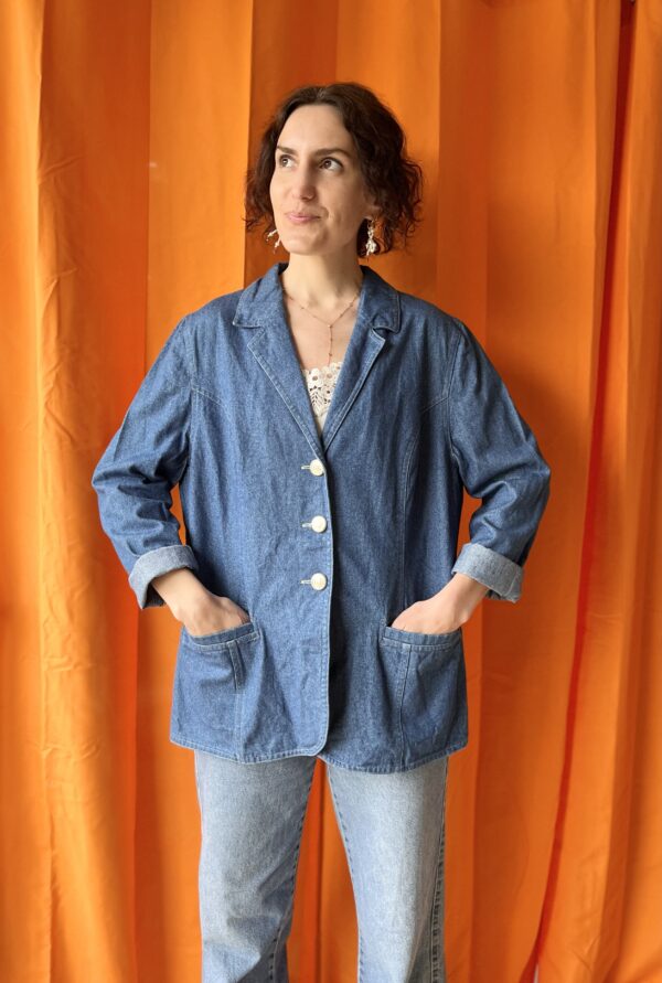Veste blazer jean années 90 taille 38 à 44