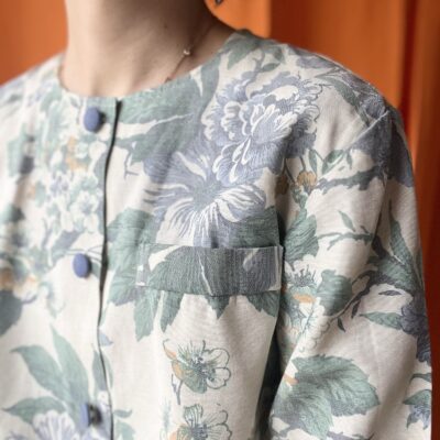 Veste fleurie années 70 taille 36 à 40 – Image 5