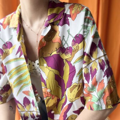 Chemise perroquet années 1970 taille 36 à 44 – Image 3