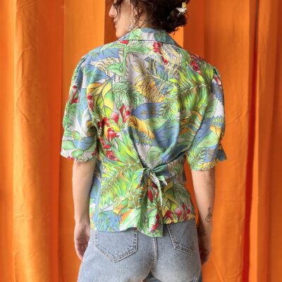 Chemise tropicale années 1980 taille 38 à 40 – Image 2