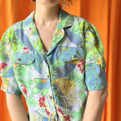 Chemise tropicale années 1980 taille 38 à 40 – Image 3