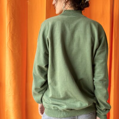 Sweat vert années 1980 taille 36 à 44 – Image 3